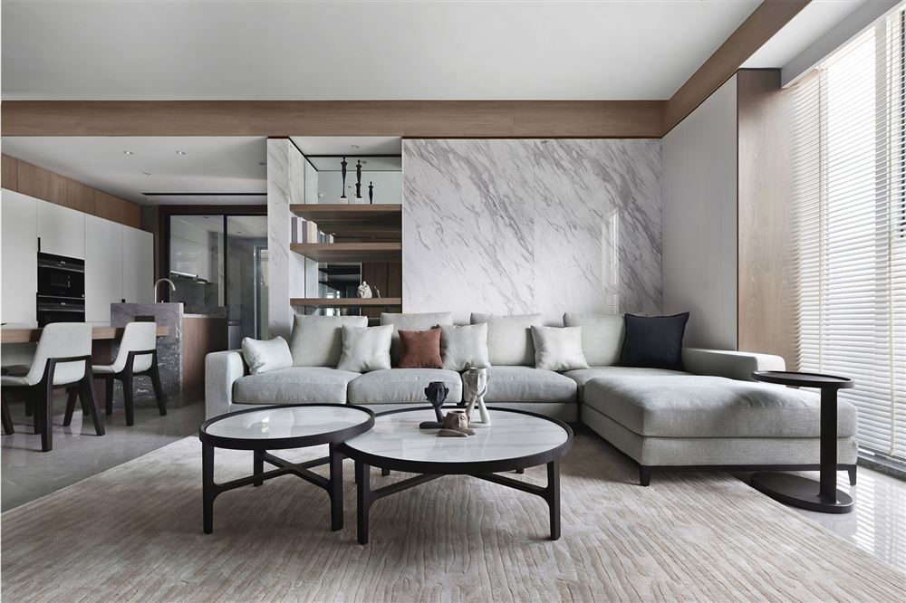 佛山市旭輝江山現(xiàn)代簡約風格四居室裝修案例