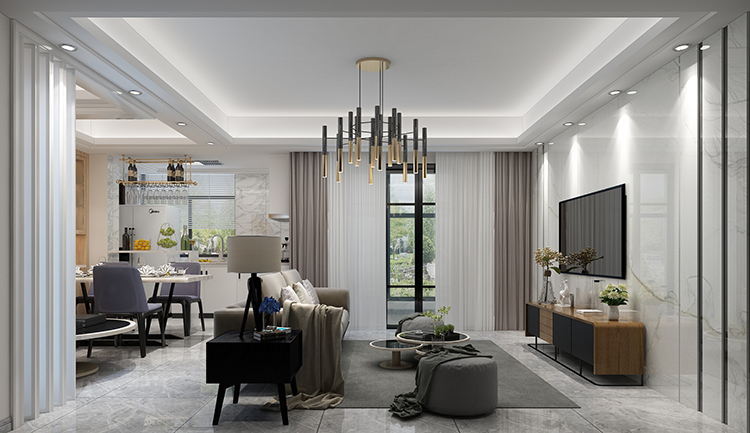 佛山市碧桂園南海悅城現代簡約風格三居室裝修案例