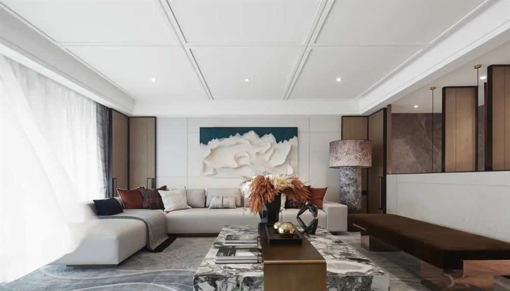 佛山市美的半島莊園輕奢風(fēng)格三居室裝修案例