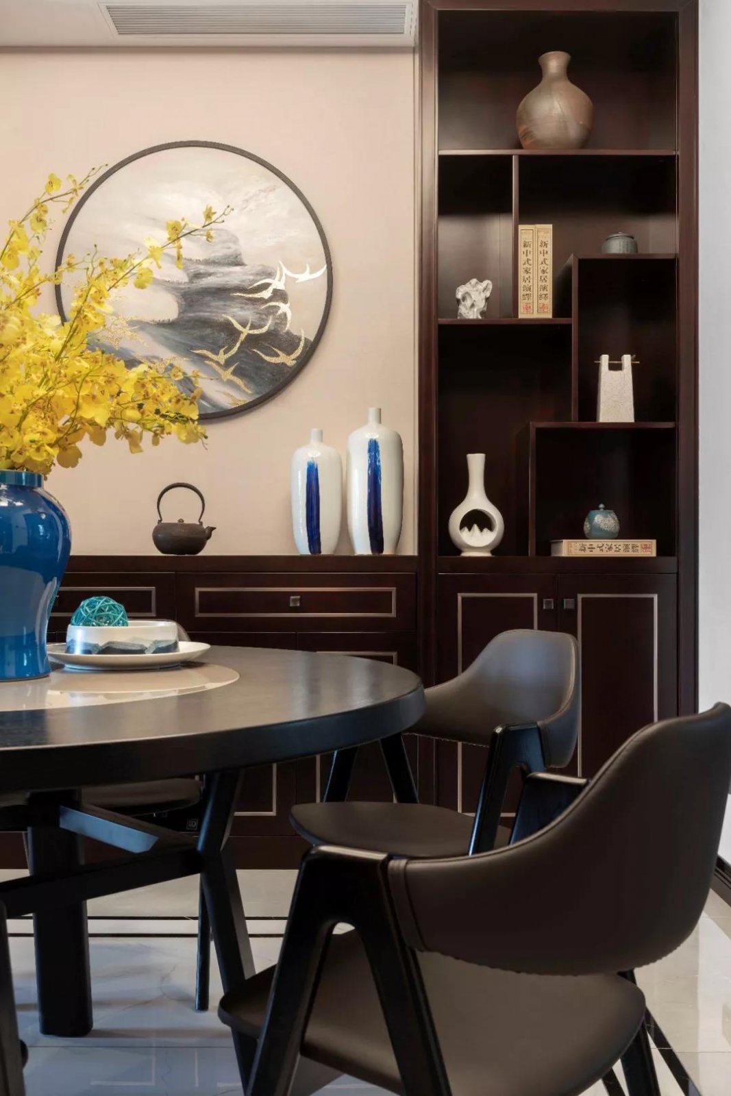 裝修案例新中式風格室內裝修效果圖-餐廳 裝修案例新中式風格室內裝修效果圖-餐廳