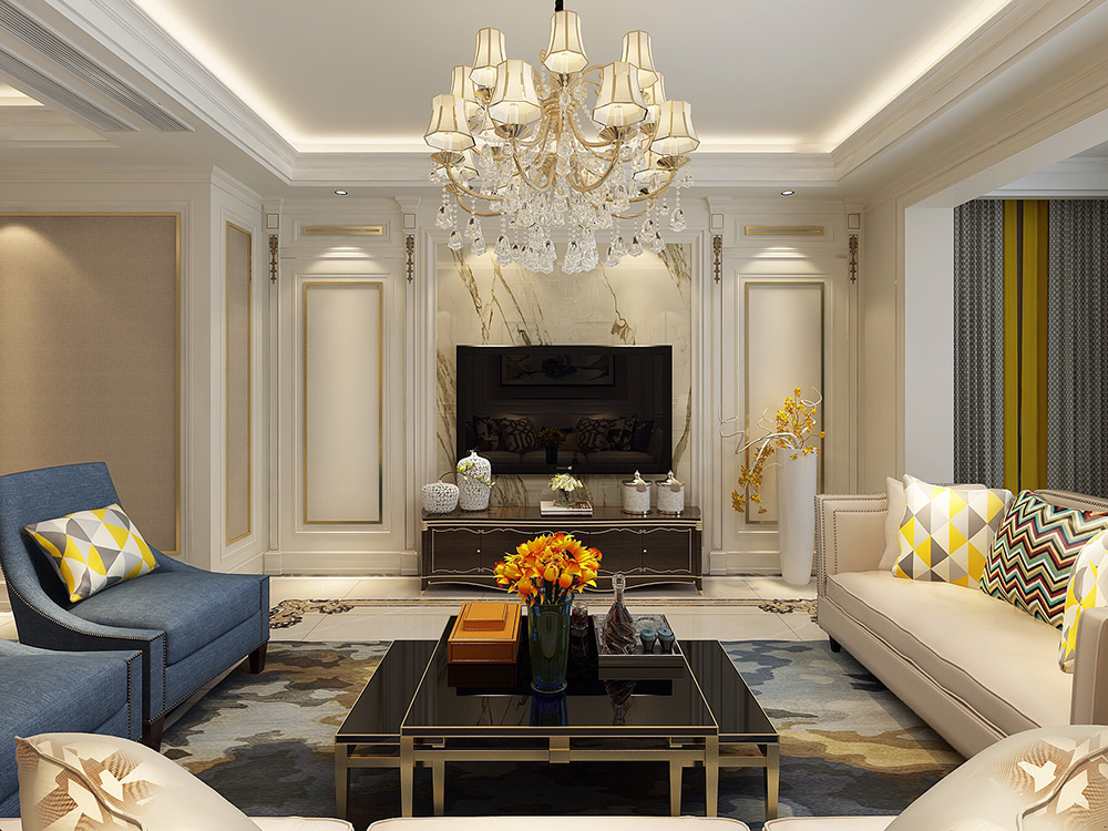 裝修公司歐式風格室內裝修效果圖-客廳 裝修公司歐式風格室內裝修效果圖-客廳