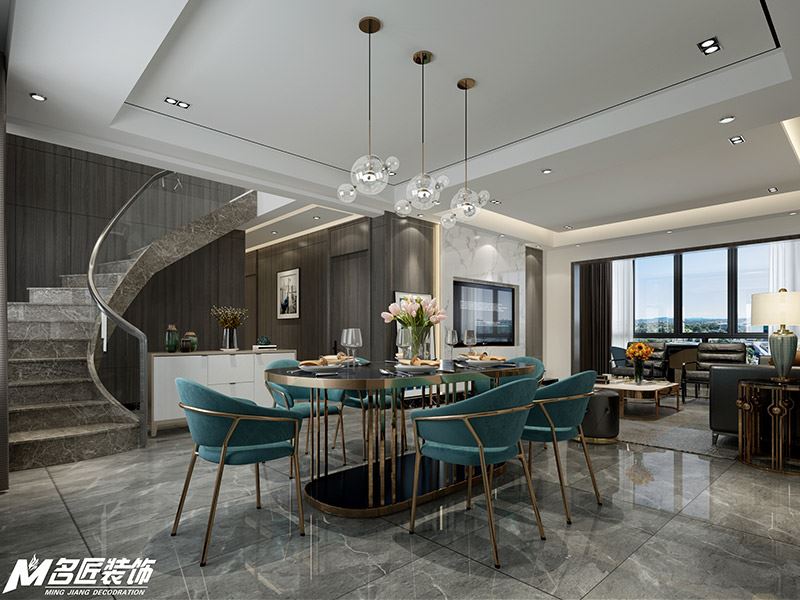 佛山市越秀御湖臺(tái)北歐風(fēng)格復(fù)式裝修案例