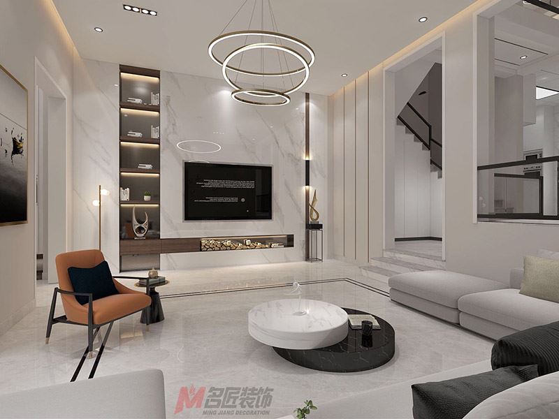 自貢市盈佳大廈現(xiàn)代簡(jiǎn)約風(fēng)格別墅裝修案例