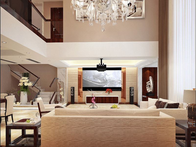 泰州市百合苑現代風格別墅裝修案例