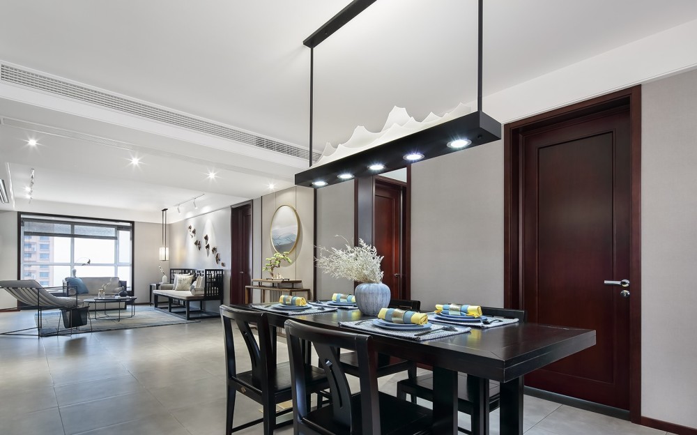 新中式風格室內家裝案例效果圖-餐廳 新中式風格室內家裝案例效果圖-餐廳