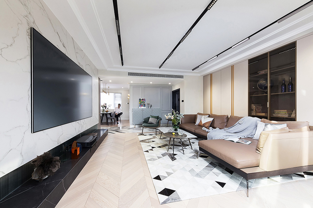 裝修公司現代輕奢風格室內裝修效果圖-客廳 裝修公司現代輕奢風格室內裝修效果圖-客廳