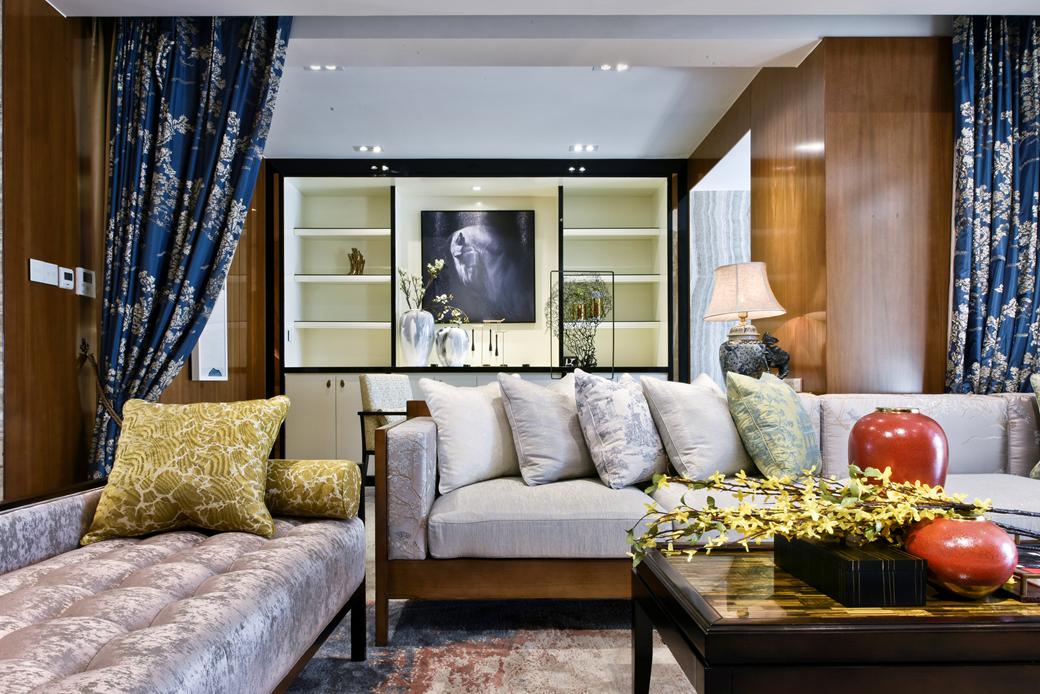 新中式風(fēng)格家裝設(shè)計(jì)室內(nèi)裝修效果圖-客廳沙發(fā) 新中式風(fēng)格家裝設(shè)計(jì)室內(nèi)裝修效果圖-客廳沙發(fā)