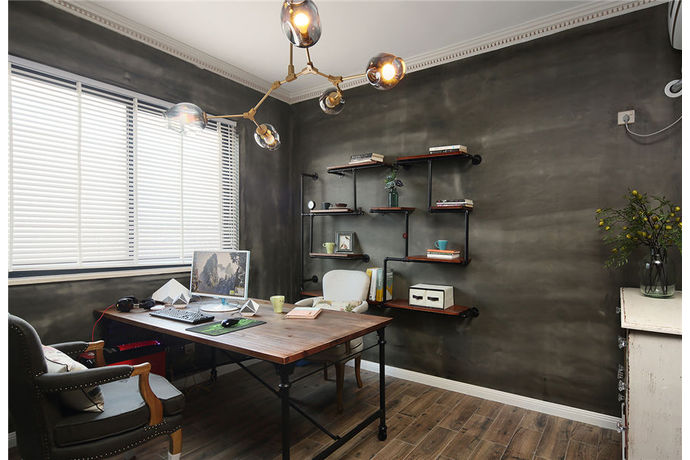 廣州裝修公司美式風(fēng)格室內(nèi)裝修效果圖-書(shū)房 廣州裝修公司美式風(fēng)格室內(nèi)裝修效果圖-書(shū)房