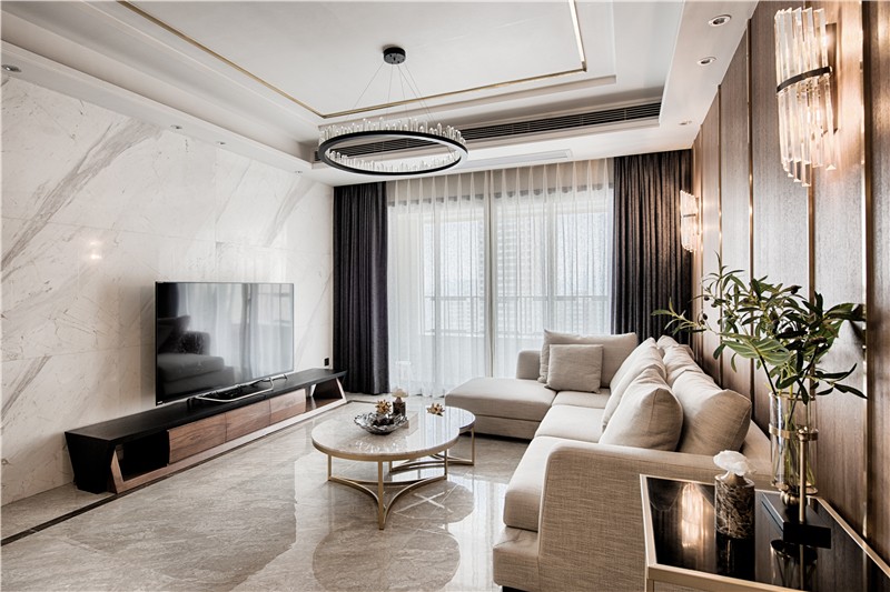 后現(xiàn)代港式風格家裝設計室內(nèi)裝修效果圖-客廳 后現(xiàn)代港式風格家裝設計室內(nèi)裝修效果圖-客廳