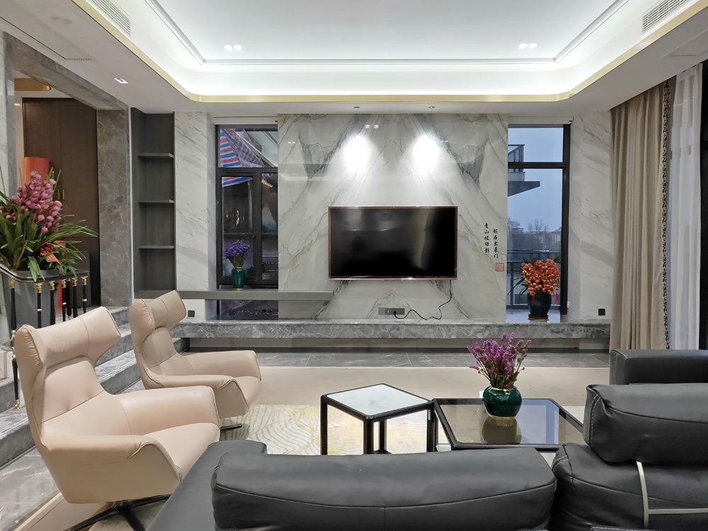 湖州市越盛花園輕奢風格別墅裝修案例