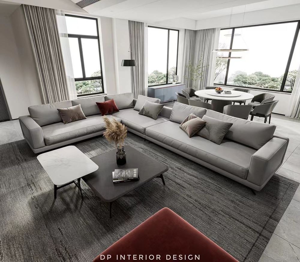 佛山市旭輝江山輕奢風格別墅裝修案例