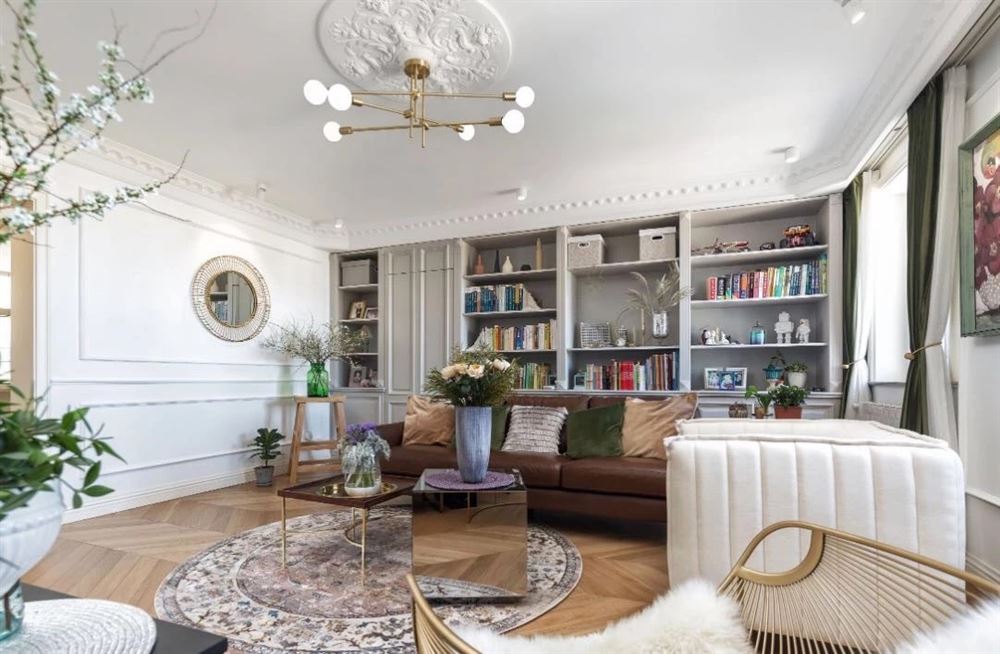 江門市長福街住宅樓歐式風格三居室裝修案例