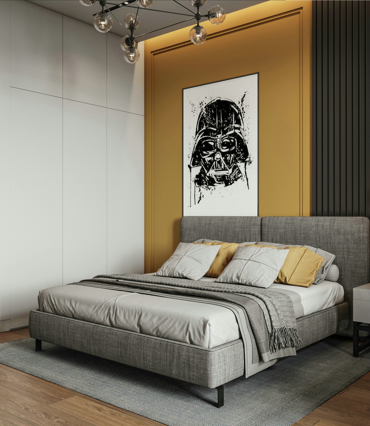 裝修案例北歐風(fēng)格室內(nèi)裝修效果圖-臥室 裝修案例北歐風(fēng)格室內(nèi)裝修效果圖-臥室