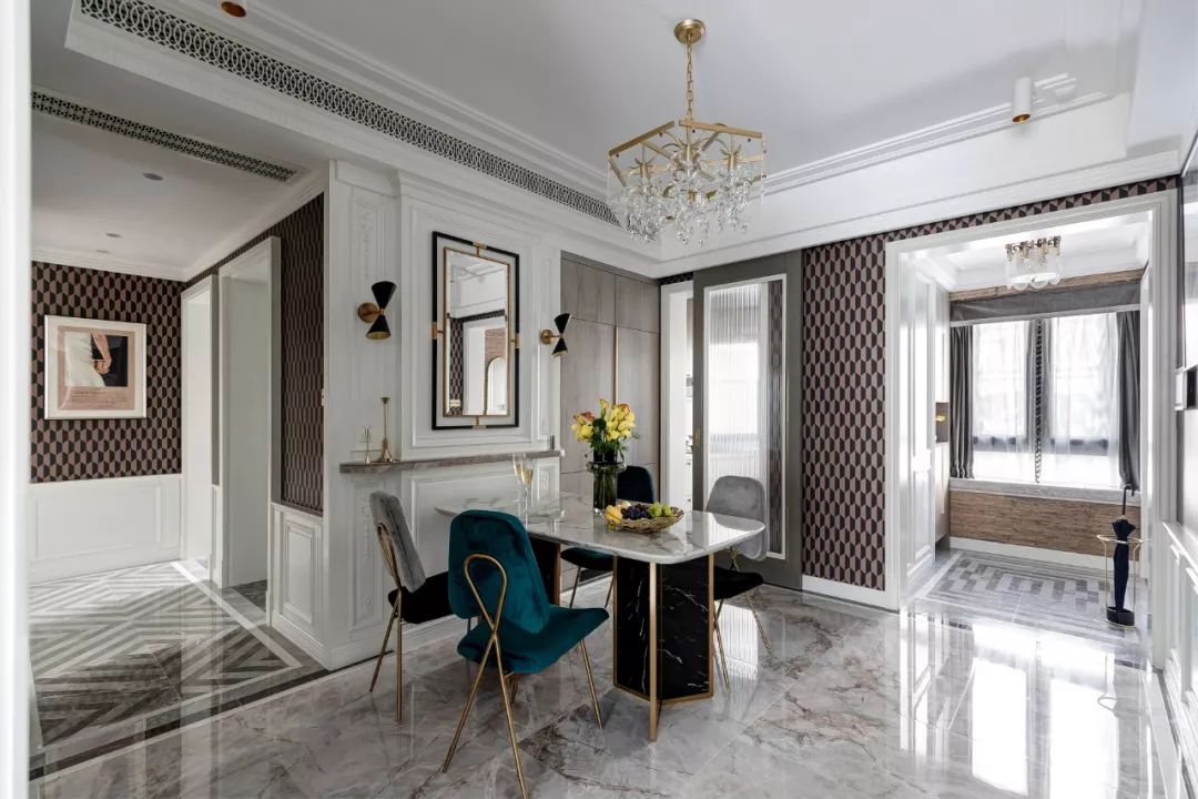 裝修案例輕奢風格室內裝修效果圖-餐廳 裝修案例輕奢風格室內裝修效果圖-餐廳