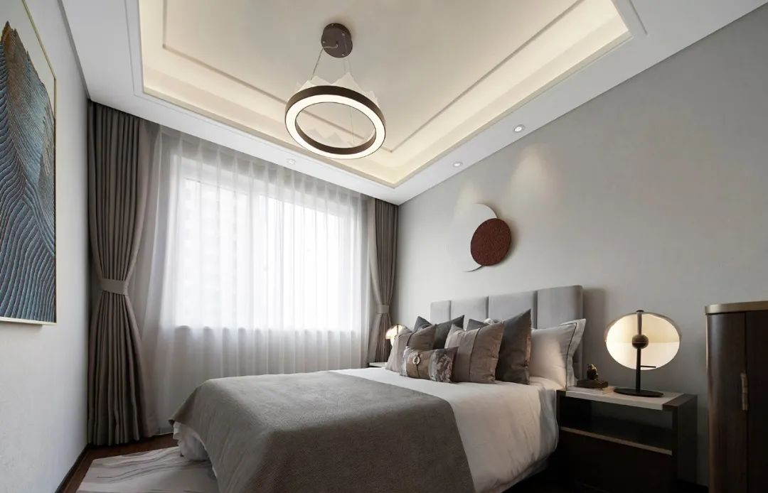 現(xiàn)代新中式風格室內(nèi)設(shè)計家裝案例-臥室