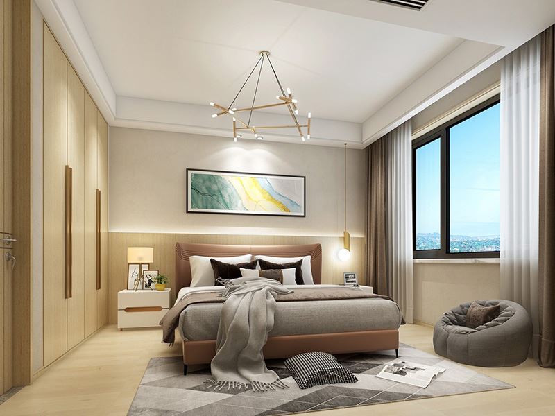 常州市新城桃李郡商住樓現(xiàn)代簡(jiǎn)約風(fēng)格三居室裝修案例