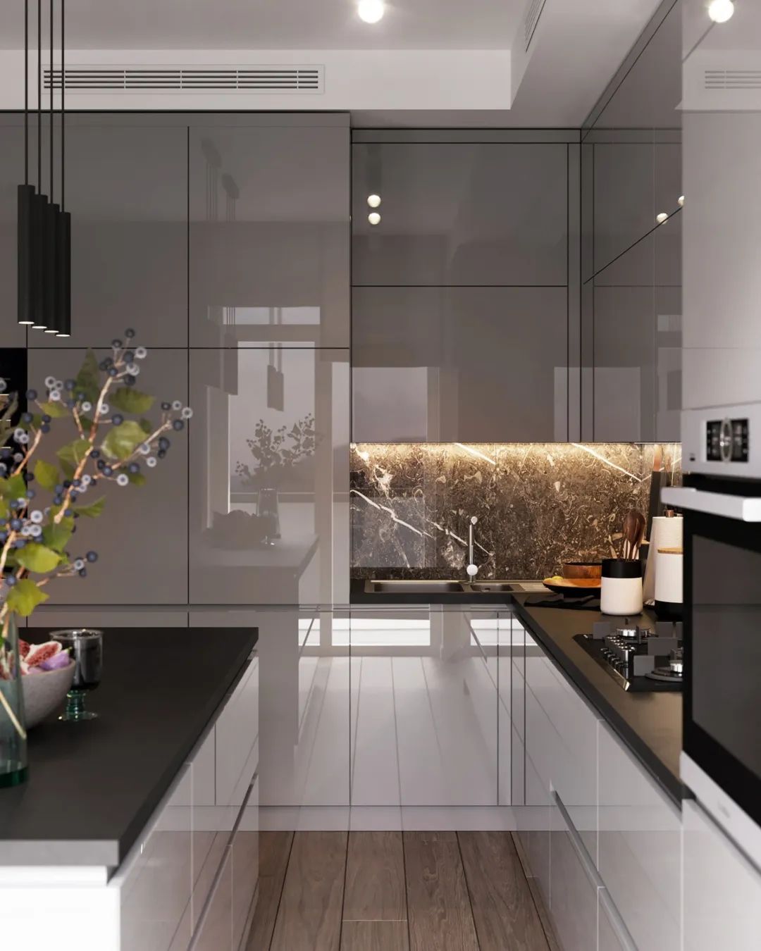 裝修案例現代簡約風格室內裝修效果圖-廚房 裝修案例現代簡約風格室內裝修效果圖-廚房