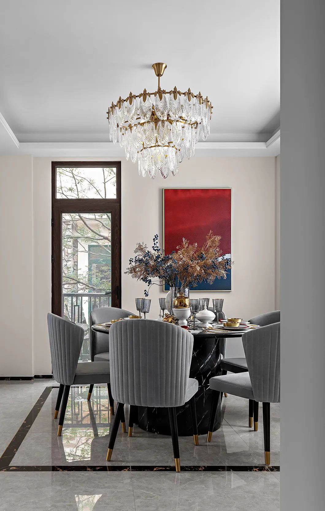 裝修案例法式風格別墅裝修效果圖-餐廳 裝修案例法式風格別墅裝修效果圖-餐廳