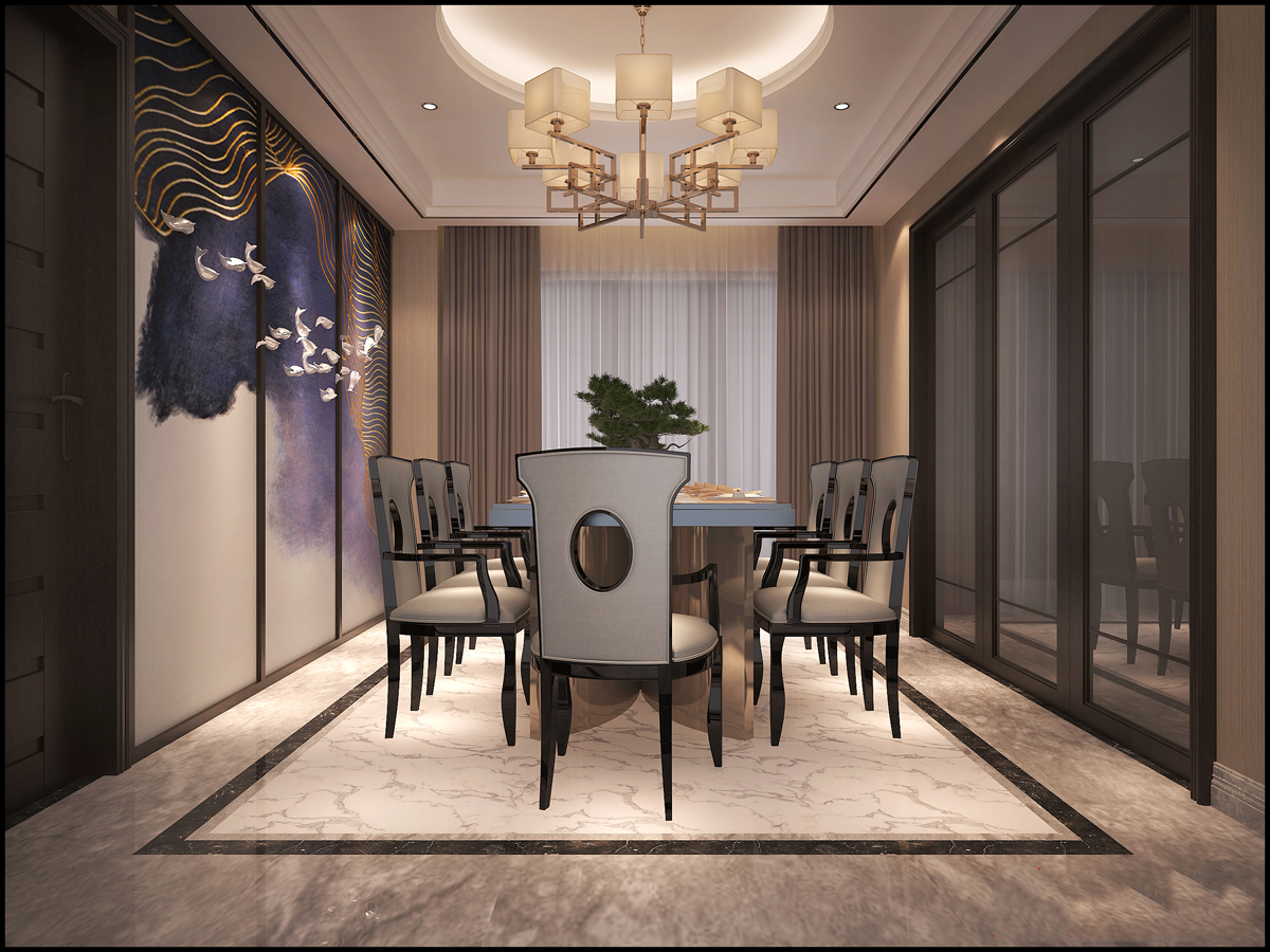 現(xiàn)代前衛(wèi)風(fēng)格室內(nèi)裝修效果圖-國(guó)際花園城芙蓉苑三居156平米-餐廳 現(xiàn)代前衛(wèi)風(fēng)格室內(nèi)裝修效果圖-國(guó)際花園城芙蓉苑三居156平米-餐廳