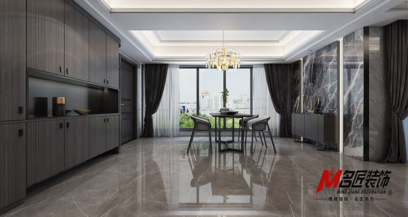 金城君悅四居236平米北歐風格裝修案例-餐廳 金城君悅四居236平米北歐風格裝修案例-餐廳