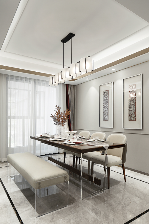 現代新中式風格室內設計家裝案例-餐廳 現代新中式風格室內設計家裝案例-餐廳
