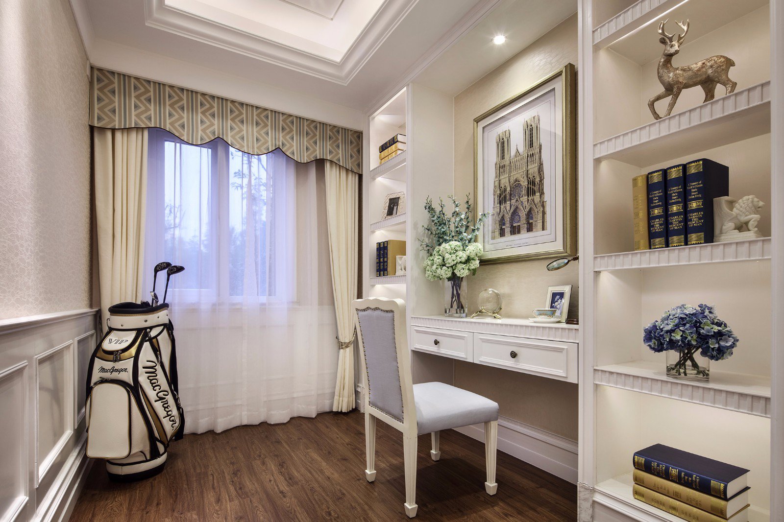 裝修案例歐式風格室內裝修效果圖-書房 裝修案例歐式風格室內裝修效果圖-書房