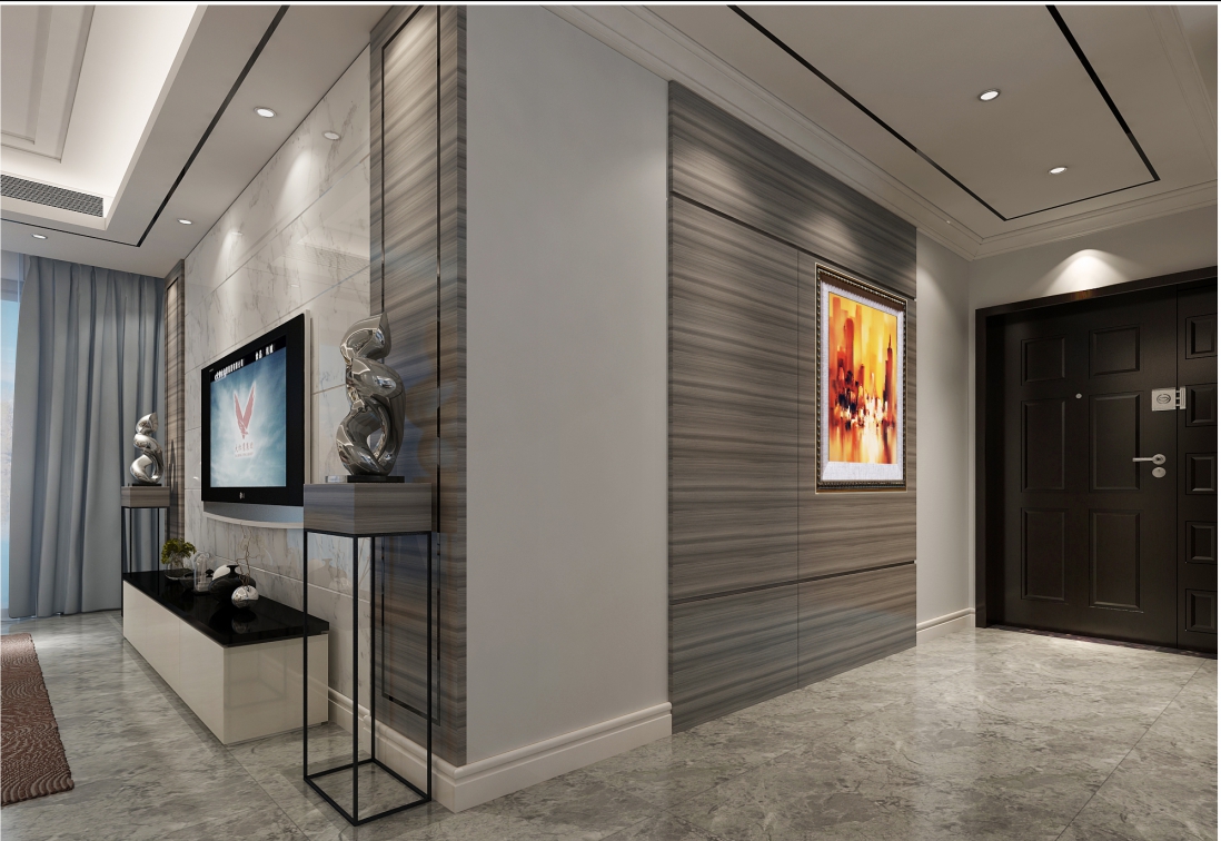 廣州市匯景新城歐式風格四居室裝修案例