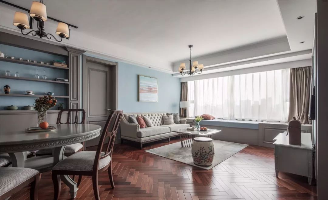 美式復古風格家裝設計室內裝修效果圖-客餐廳 美式復古風格家裝設計室內裝修效果圖-客餐廳