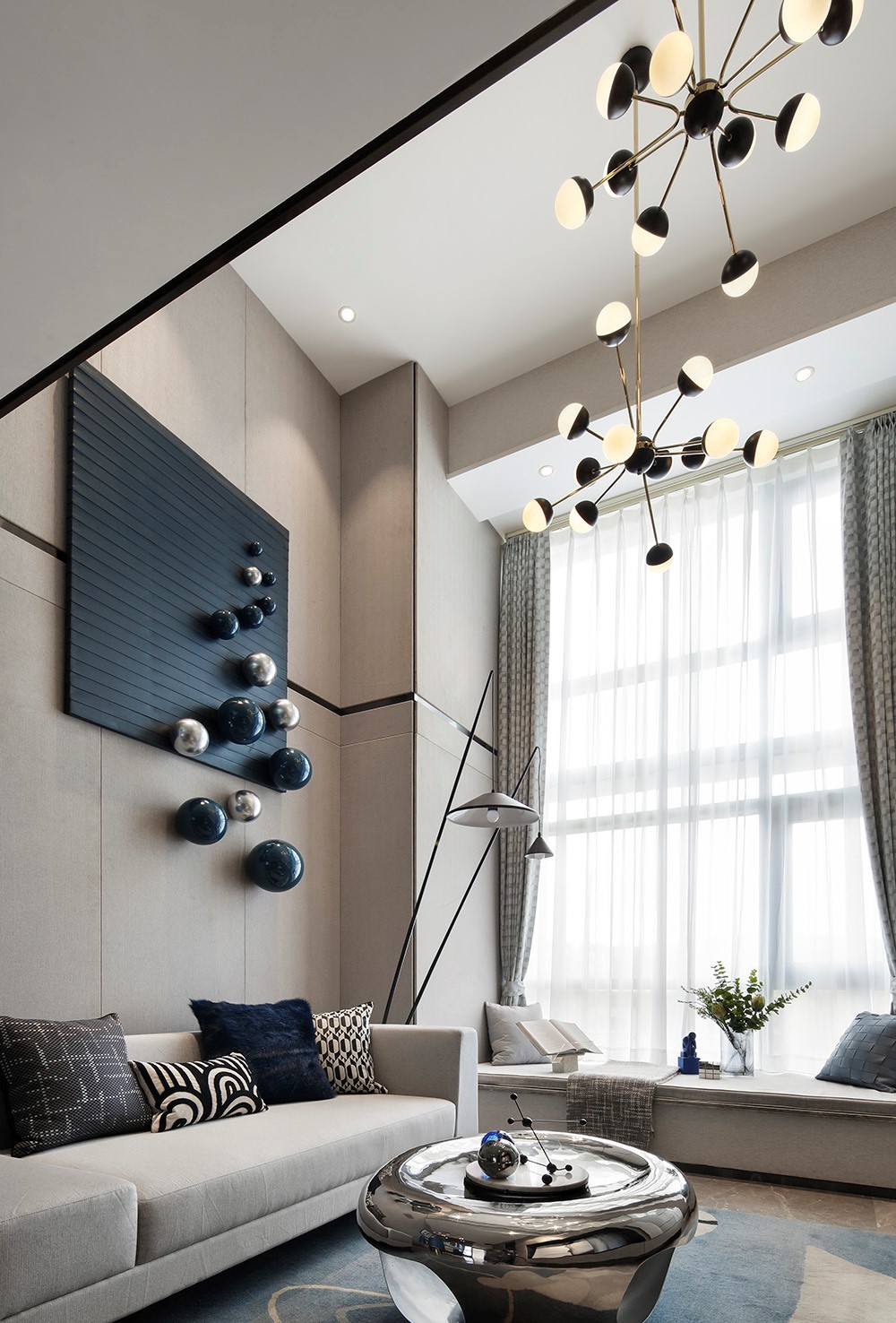 現代前衛(wèi)風格室內家裝案例效果圖-客廳 現代前衛(wèi)風格室內家裝案例效果圖-客廳