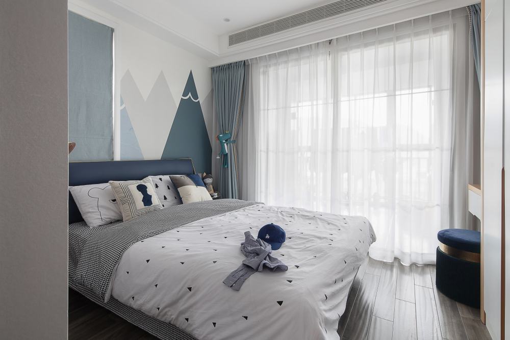 北歐莫蘭迪風格室內設計家裝案例-次臥 北歐莫蘭迪風格室內設計家裝案例-次臥