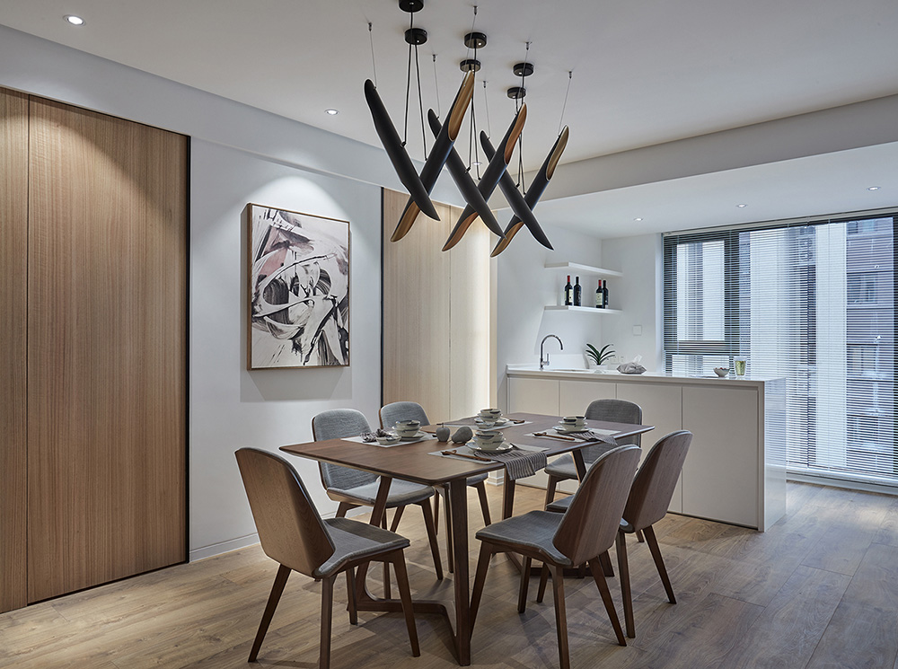 南寧綠地中央廣場三居125平米輕奢風格室內裝修案例-餐廳 南寧綠地中央廣場三居125平米輕奢風格室內裝修案例-餐廳