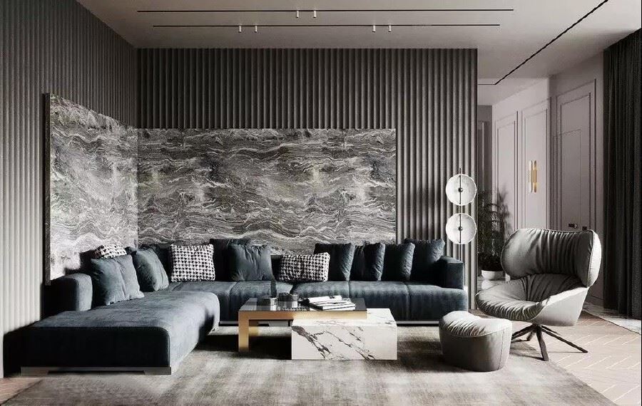 佛山市新希望悅瓏灣輕奢風(fēng)格三居室裝修案例