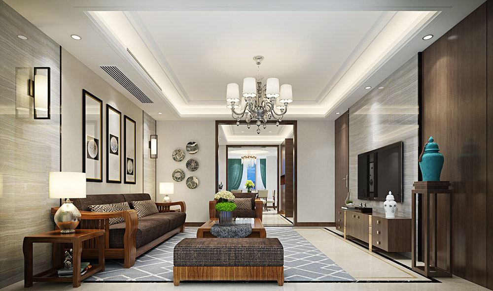 臺州市碧湖山莊現代簡約風格三居室裝修案例