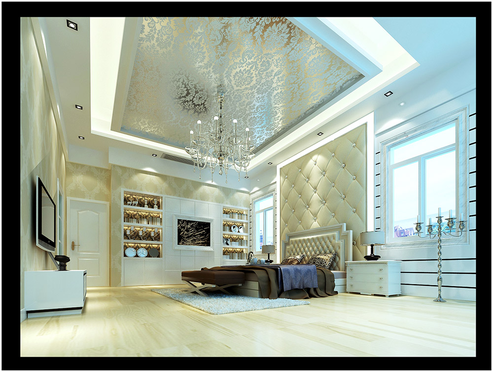 輕奢風格別墅裝修效果圖-東逸灣別墅290平米-臥室 輕奢風格別墅裝修效果圖-東逸灣別墅290平米-臥室