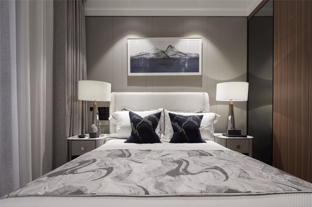 北歐輕奢風格室內設計家裝案例-臥室 北歐輕奢風格室內設計家裝案例-臥室