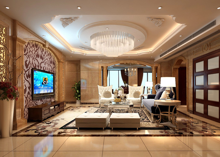 歐式風(fēng)格室內(nèi)裝修設(shè)計(jì)效果圖-萬(wàn)科金域藍(lán)灣四居192平米-室內(nèi)客廳裝修設(shè)計(jì) 歐式風(fēng)格室內(nèi)裝修設(shè)計(jì)效果圖-萬(wàn)科金域藍(lán)灣四居192平米-室內(nèi)客廳裝修設(shè)計(jì)