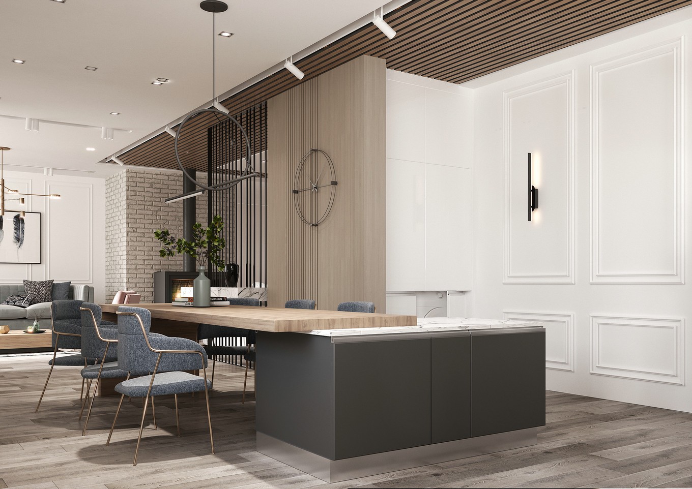 佛山裝修公司北歐風格室內裝修效果圖-餐廳 佛山裝修公司北歐風格室內裝修效果圖-餐廳