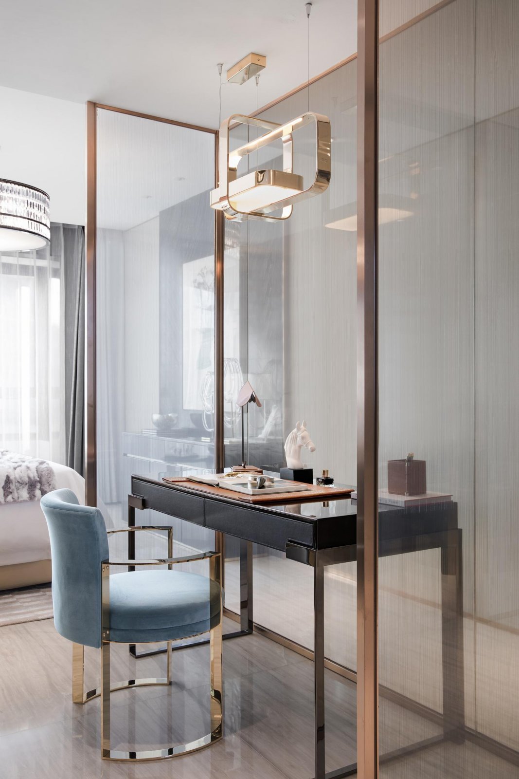 歐式輕奢風格室內設計家裝案例-梳妝臺 歐式輕奢風格室內設計家裝案例-梳妝臺