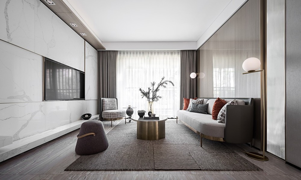 現(xiàn)代簡約風(fēng)格室內(nèi)家裝案例效果圖-客廳 現(xiàn)代簡約風(fēng)格室內(nèi)家裝案例效果圖-客廳