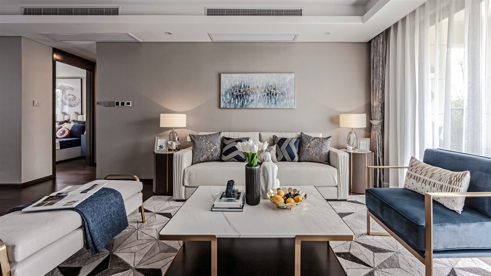 昭通市知行園輕奢風格三居室裝修案例