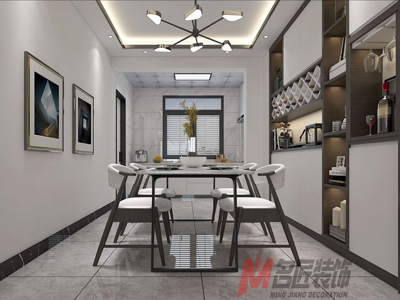 自貢市橋頭鎮新街東樓1-2號現代簡約風格平層裝修案例