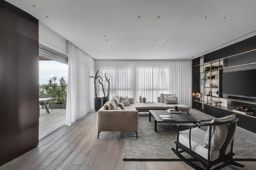 裝修案例現代輕奢風格室內裝修效果圖-客廳 裝修案例現代輕奢風格室內裝修效果圖-客廳