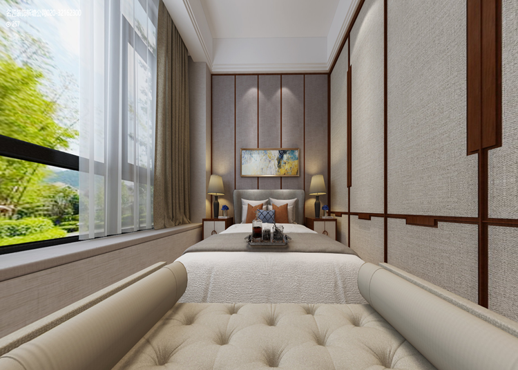 嘉興市古蕩佳苑新中式風格五居室裝修案例