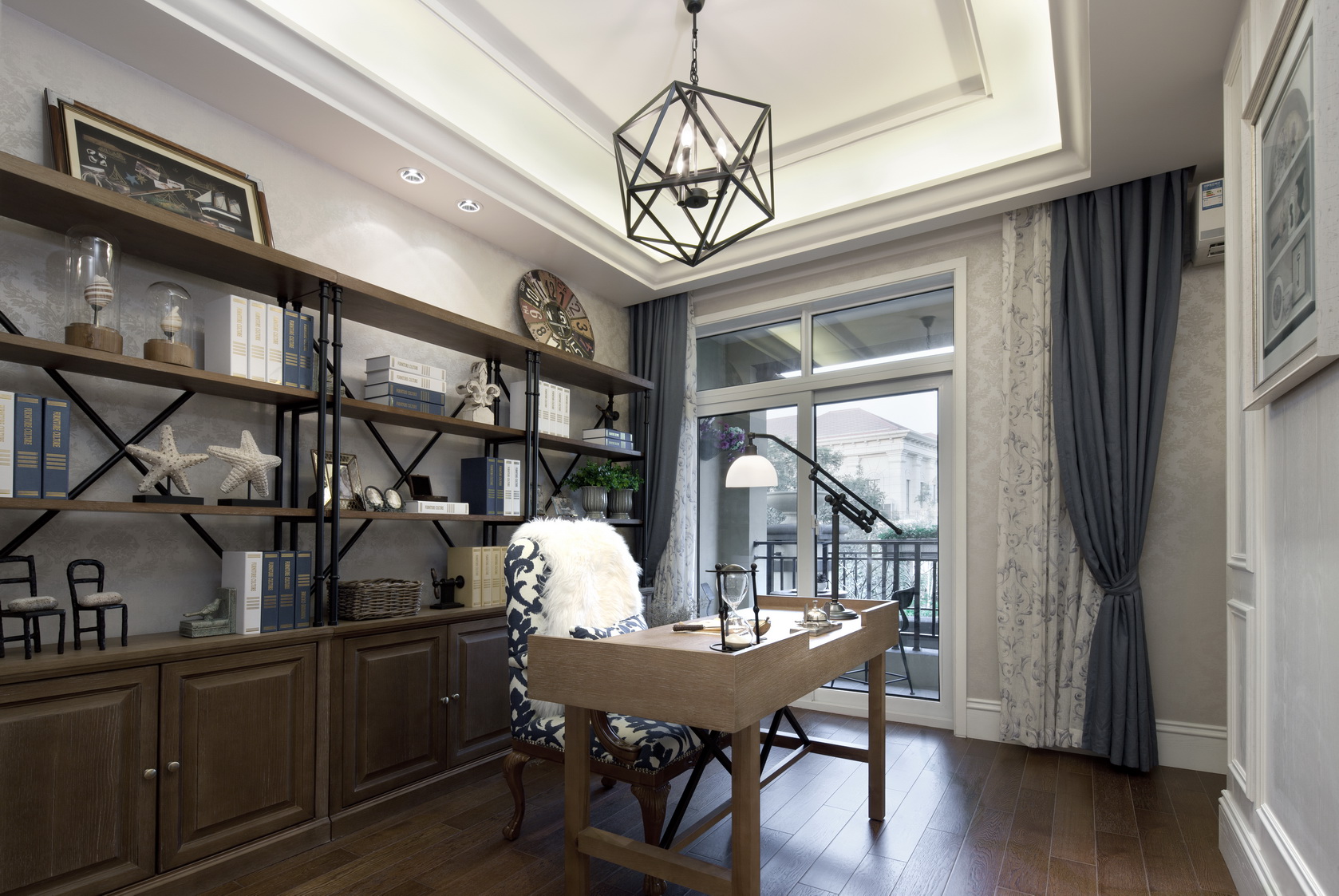 裝修案例地中海風格室內(nèi)裝修效果圖-書房 裝修案例地中海風格室內(nèi)裝修效果圖-書房