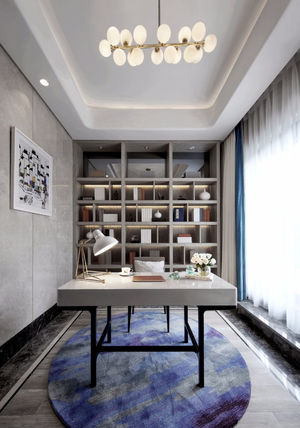 現(xiàn)代簡(jiǎn)約風(fēng)格室內(nèi)設(shè)計(jì)家裝案例-書(shū)房 現(xiàn)代簡(jiǎn)約風(fēng)格室內(nèi)設(shè)計(jì)家裝案例-書(shū)房