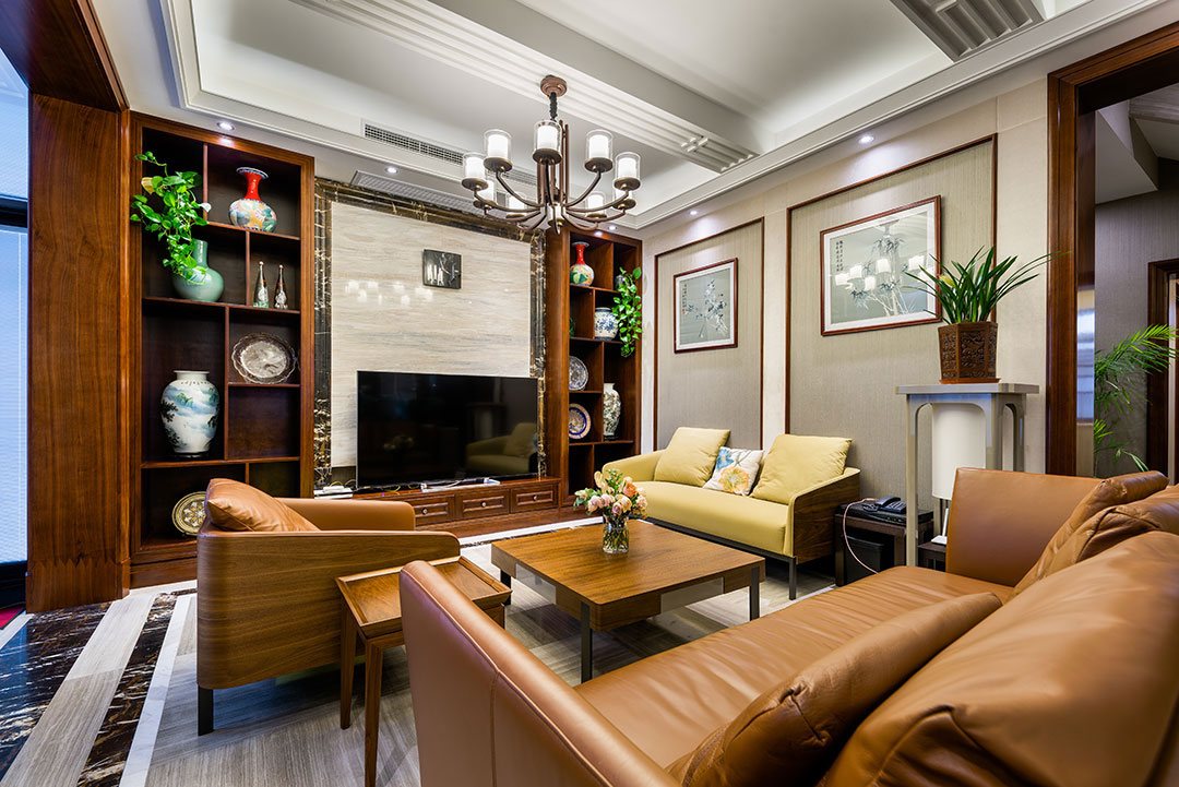 新中式風格室內設計家裝案例-客廳 新中式風格室內設計家裝案例-客廳