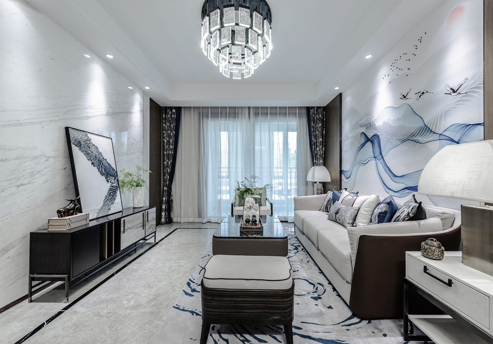 新中式風格室內設計家裝案例-客廳 新中式風格室內設計家裝案例-客廳