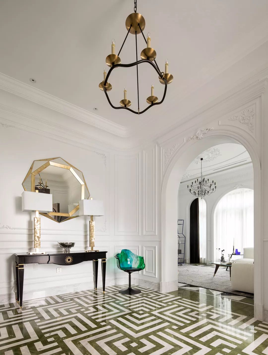 法式風格家裝設計室內裝修效果圖-玄關 法式風格家裝設計室內裝修效果圖-玄關