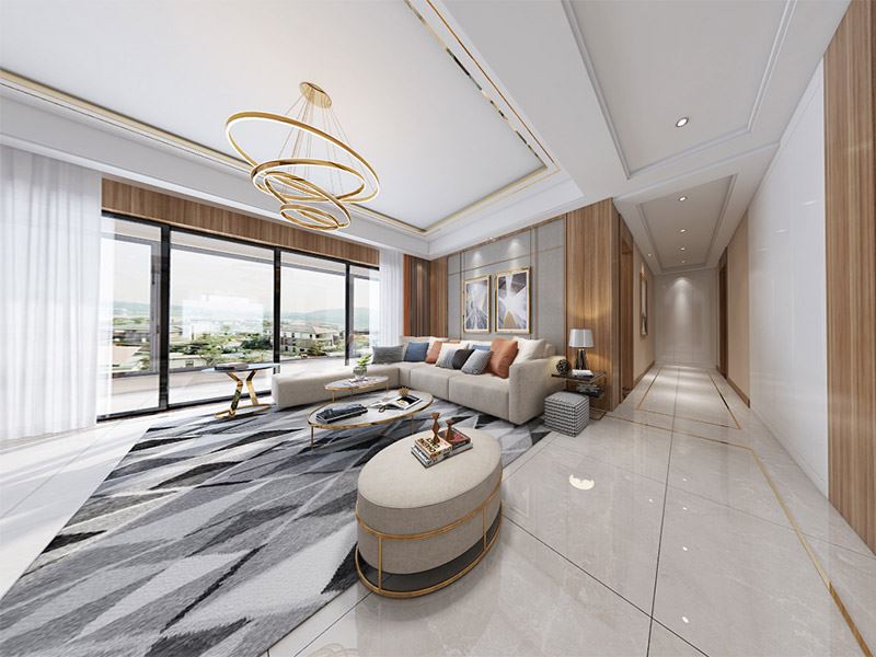 泰州市百富紳財富廣場小區現代簡約風格平層裝修案例