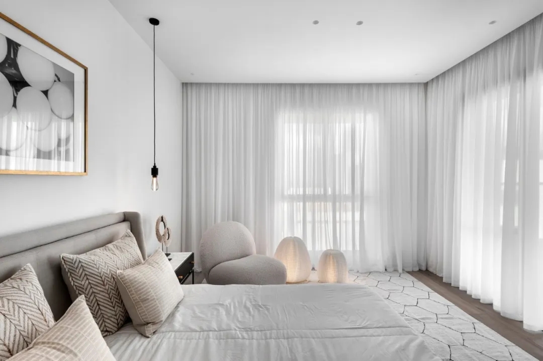 裝修案例現代輕奢風格室內裝修效果圖-主臥 裝修案例現代輕奢風格室內裝修效果圖-主臥